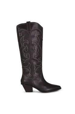 Slowlove Bota piel pespunte Negro Clearance