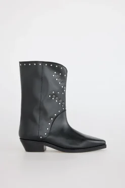 Slowlove Bota piel tachas Negro Sale