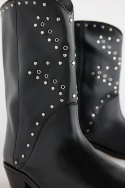 Slowlove Bota piel tachas Negro Sale