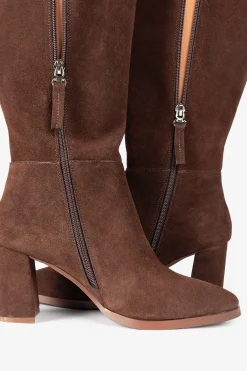 Popa Bota señora Sinnara Serraje Marr&oacute;n oscuro Clearance