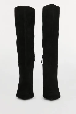 Pedro del Hierro Bota tacón kitten serraje Negro Discount