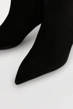 Pedro del Hierro Bota tacón kitten serraje Negro Discount