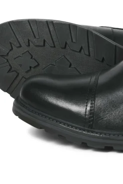 Jack & Jones Botas altas de piel negro Clearance