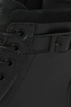 Jack & Jones Botas altas de piel negro Clearance