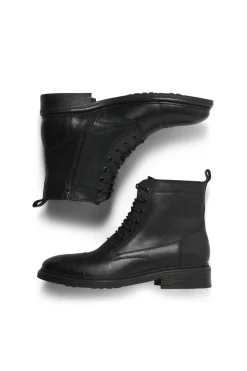 Jack & Jones Botas de cuero para hombre negro Online