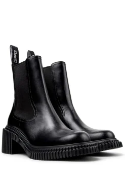 Camper Botas de media caña de piel negro Clearance