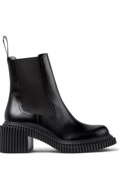 Camper Botas de media caña de piel negro Clearance