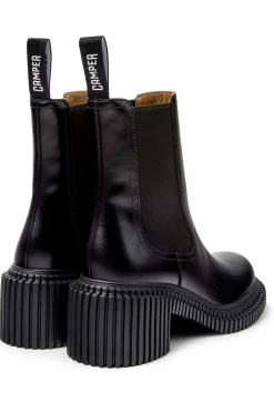 Camper Botas de media caña de piel negro Clearance