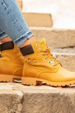 Panama Jack Botas de piel con forro interior de piel Camel New