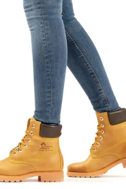 Panama Jack Botas de piel con forro interior de piel Camel New