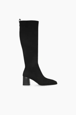 Lodi Botas en antelina con tacón Negro Outlet