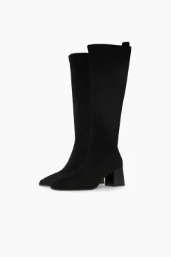 Lodi Botas en antelina con tacón Negro Outlet