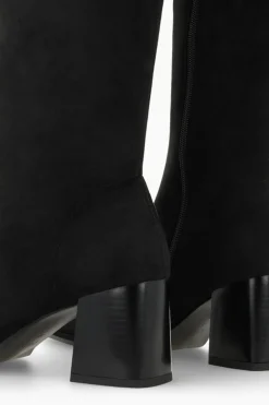 Lodi Botas en antelina con tacón Negro Outlet