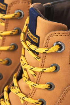 Jack & Jones Botas sintéticas con cordones amarillo Hot
