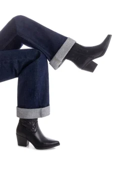 XTI Botin Cowboy Bordado negro Best