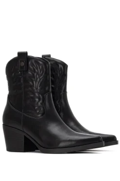 XTI Botin Cowboy Bordado negro Best