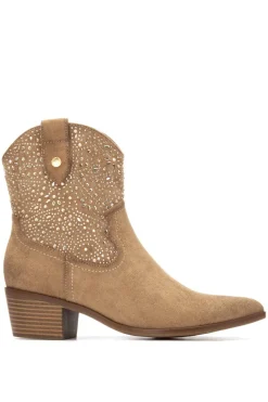 XTI Botin Cowboy Tachas beige Online