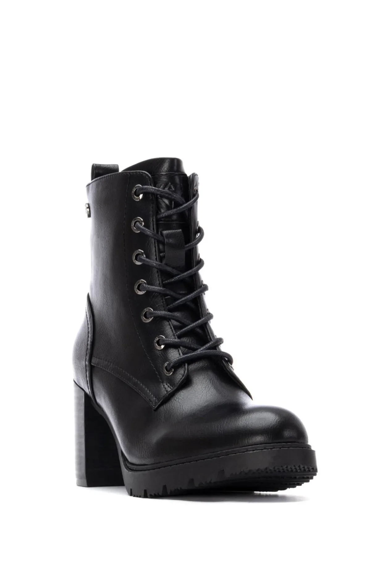 XTI Botin De Tacón Con Cordones negro Sale