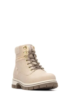 XTI Botin Estilo Militar beige Sale