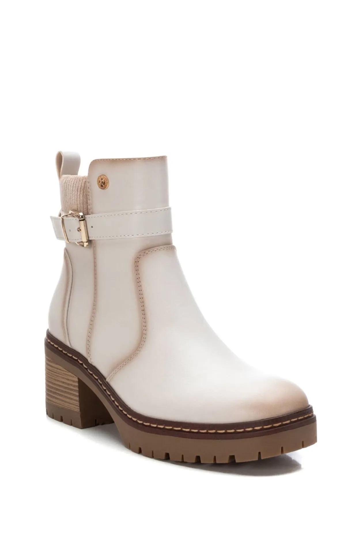 XTI Botin Tipo Chelsea beige Clearance
