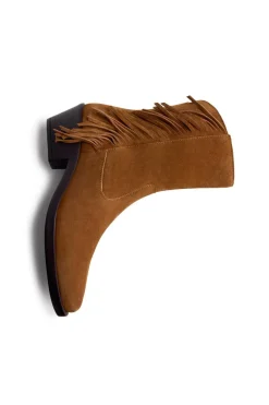 Gioseppo Botines cowboy piel flecos kasson Camel Hot