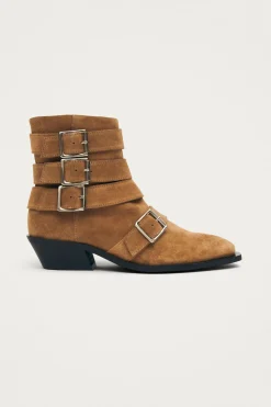 Alohas Botines de cuero Eras Suede Marrón Hot