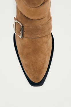 Alohas Botines de cuero Eras Suede Marr&oacute;n Hot