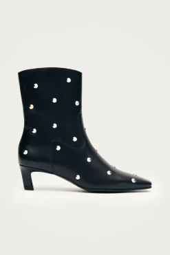 Alohas Botines de cuero Nash Studs Negro Online