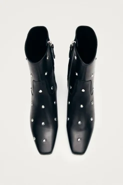 Alohas Botines de cuero Nash Studs Negro Online
