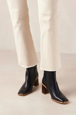 Alohas Botines de piel West Vintage Negro Discount