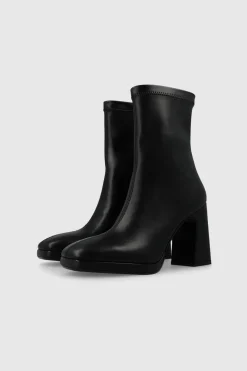 Lodi Botines en antelina con tacón Negro Best