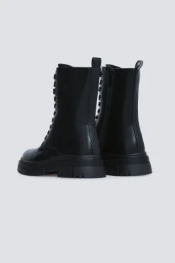 Springfield Botines militares cordones negro Clearance