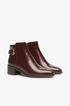 Cortefiel Botín bajo Granate Discount