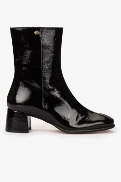 Cuplé Botín charol tacón medio Negro