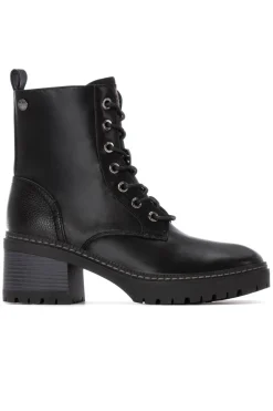 XTI Botín con cordones Negro