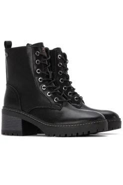 XTI Botín con cordones Negro
