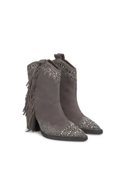 Alma en Pena Botín con flecos laterales Gris Best