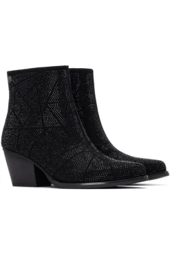 XTI Botín cowboy tachas Negro Outlet