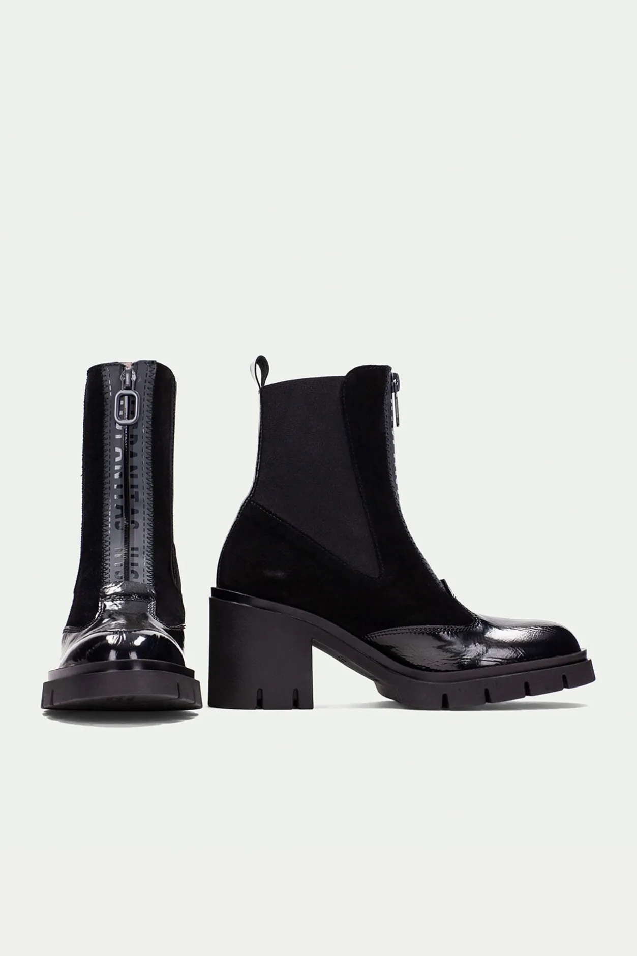 Hispanitas Botín cremallera central piso track ZURICH Negro New