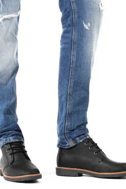 Panama Jack Botín de hombre en piel napa Negro Clearance