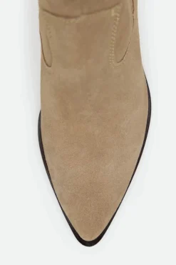 Cortefiel Botín elastico serraje Marr&oacute;n New