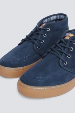 Springfield Botín piel casual serraje azul Hot