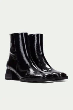 Hispanitas Botín punta cuadrada y cerco MARSELLA Negro Hot