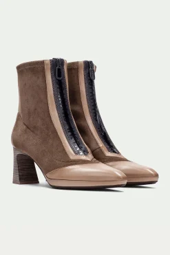 Hispanitas Botín punta fina con cremallera ATLANTA Beige Online