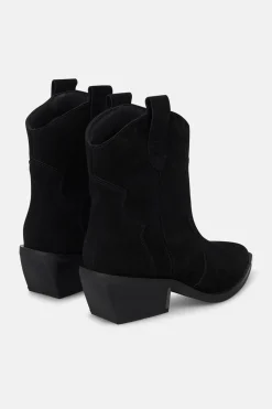 Alma en Pena Botín tacón bajo cowboy Negro Sale