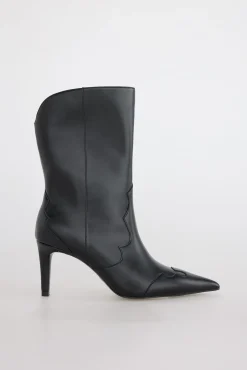 Slowlove Botín tacón fino Negro Sale