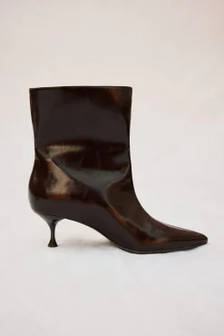 Cortefiel Botín tacon kitten Granate Outlet