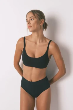 Women'secret Braga alta algodón negro Best