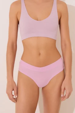 Women'secret Braga ancha brasileña fruncido rosa