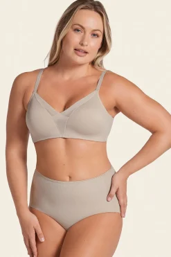 Leonisa Braga clásica efecto invisible de compresión fuerte en abdomen beige Discount